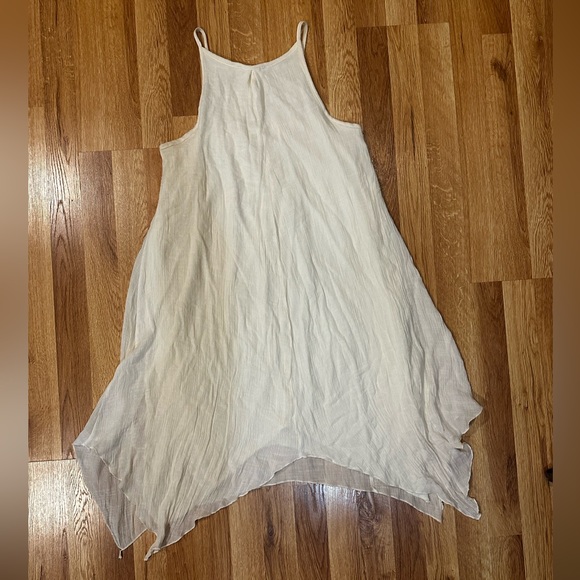 Lace Cream Ivory dress handkerchief crochet Rebellion small S sleeveless - Picture 6 of 6